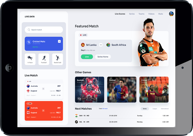 Sports Software Display